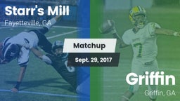 Matchup: Starr's Mill vs. Griffin  2017