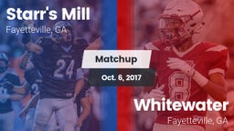 Matchup: Starr's Mill vs. Whitewater  2017