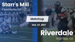Matchup: Starr's Mill vs. Riverdale  2017