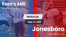 Matchup: Starr's Mill vs. Jonesboro  2018