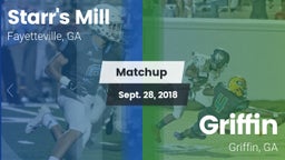Matchup: Starr's Mill vs. Griffin  2018