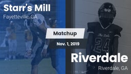 Matchup: Starr's Mill vs. Riverdale  2019