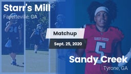 Matchup: Starr's Mill vs. Sandy Creek  2020