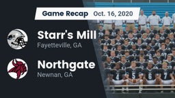 Recap: Starr's Mill  vs. Northgate  2020