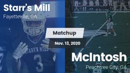 Matchup: Starr's Mill vs. McIntosh  2020