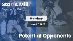Matchup: Starr's Mill vs. Potential Opponents 2020