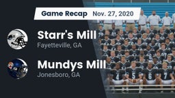 Recap: Starr's Mill  vs. Mundys Mill  2020