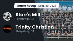 Recap: Starr's Mill  vs. Trinity Christian  2022