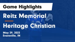 Reitz Memorial  vs Heritage Christian  Game Highlights - May 29, 2023