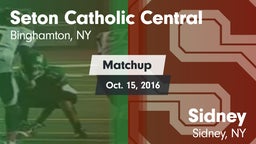 Matchup: Seton Catholic Centr vs. Sidney  2016