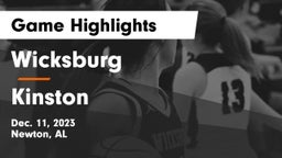 Wicksburg  vs Kinston  Game Highlights - Dec. 11, 2023