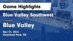 Blue Valley Southwest  vs Blue Valley  Game Highlights - Dec 21, 2016