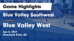 Blue Valley Southwest  vs Blue Valley West  Game Highlights - Jan 4, 2017