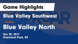 Blue Valley Southwest  vs Blue Valley North  Game Highlights - Jan 28, 2017