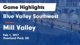 Blue Valley Southwest  vs Mill Valley  Game Highlights - Feb 1, 2017