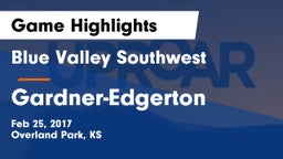 Blue Valley Southwest  vs Gardner-Edgerton  Game Highlights - Feb 25, 2017