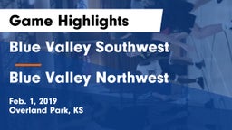 Blue Valley Southwest  vs Blue Valley Northwest  Game Highlights - Feb. 1, 2019