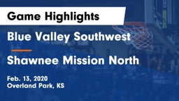 Blue Valley Southwest  vs Shawnee Mission North Game Highlights - Feb. 13, 2020