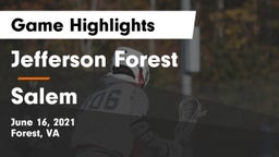 Jefferson Forest  vs Salem  Game Highlights - June 16, 2021