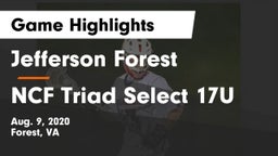 Jefferson Forest  vs NCF Triad Select 17U Game Highlights - Aug. 9, 2020