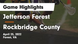 Jefferson Forest  vs Rockbridge County  Game Highlights - April 25, 2022