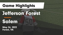 Jefferson Forest  vs Salem  Game Highlights - May 26, 2022