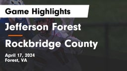 Jefferson Forest  vs Rockbridge County  Game Highlights - April 17, 2024