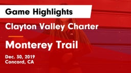 Clayton Valley Charter  vs Monterey Trail  Game Highlights - Dec. 30, 2019