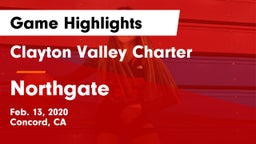Clayton Valley Charter  vs Northgate  Game Highlights - Feb. 13, 2020
