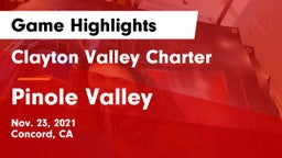 Clayton Valley Charter  vs Pinole Valley  Game Highlights - Nov. 23, 2021
