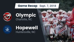 Recap: Olympic  vs. Hopewell  2018
