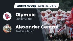 Recap: Olympic  vs. Alexander Central  2019