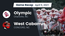 Recap: Olympic  vs. West Cabarrus  2021