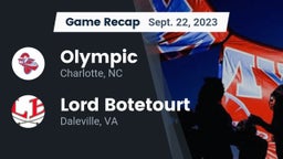 Recap: Olympic  vs. Lord Botetourt  2023