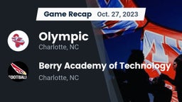 Recap: Olympic  vs. Berry Academy of Technology  2023