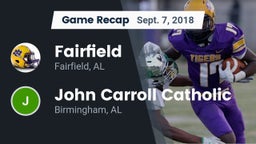 Recap: Fairfield  vs. John Carroll Catholic  2018