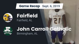 Recap: Fairfield  vs. John Carroll Catholic  2019