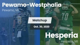 Matchup: Pewamo-Westphalia vs. Hesperia  2020