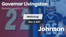 Matchup: Governor Livingston vs. Johnson  2017