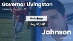 Matchup: Governor Livingston vs. Johnson  2018