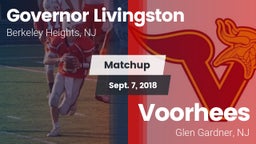 Matchup: Governor Livingston vs. Voorhees  2018
