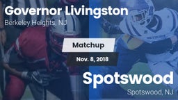 Matchup: Governor Livingston vs. Spotswood  2018