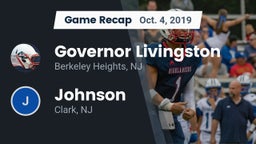 Recap: Governor Livingston  vs. Johnson  2019