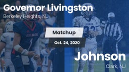 Matchup: Governor Livingston vs. Johnson  2020