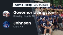 Recap: Governor Livingston  vs. Johnson  2020