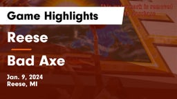 Reese  vs Bad Axe  Game Highlights - Jan. 9, 2024