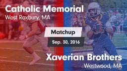 Matchup: Catholic Memorial vs. Xaverian Brothers  2016