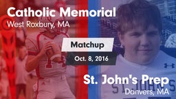 Matchup: Catholic Memorial vs. St. John's Prep  2016