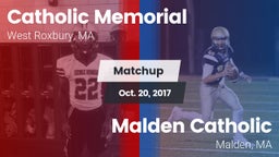 Matchup: Catholic Memorial vs. Malden Catholic  2017