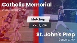 Matchup: Catholic Memorial vs. St. John's Prep 2018
